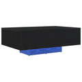 vidaXL Coffee Table with LED Lights Black Oak 85x55x31 cm