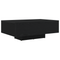 vidaXL Coffee Table with LED Lights Black Oak 85x55x31 cm
