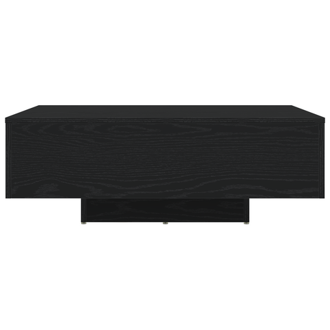 vidaXL Coffee Table with LED Lights Black Oak 85x55x31 cm
