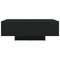 vidaXL Coffee Table with LED Lights Black Oak 85x55x31 cm