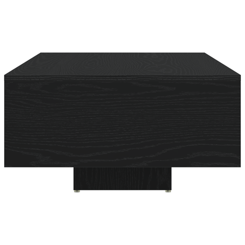 vidaXL Coffee Table with LED Lights Black Oak 85x55x31 cm