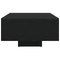 vidaXL Coffee Table with LED Lights Black Oak 85x55x31 cm