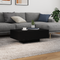 vidaXL Coffee Table with LED Lights Black Oak 85x55x31 cm