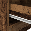 vidaXL Bedside Cabinet with LED Lights Old Wood 45x40x55 cm