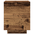 vidaXL Bedside Cabinets with LED Lights 2 pcs Old Wood 45x40x55 cm