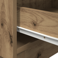 vidaXL Bedside Cabinet with LED Lights Artisan Oak 45x40x55 cm
