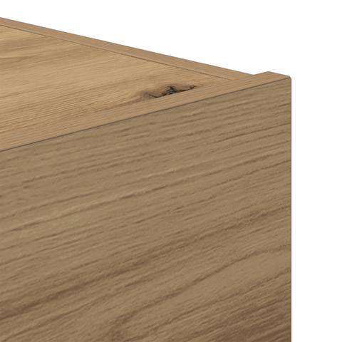 vidaXL Bedside Cabinet with LED Lights Artisan Oak 45x40x55 cm