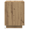 vidaXL Bedside Cabinet with LED Lights Artisan Oak 45x40x55 cm