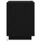 vidaXL Bedside Cabinets with LED Lights 2 pcs Black Oak 45x40x55 cm