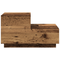vidaXL Bedside Cabinet with LED Lights Old Wood 100x36x49 cm