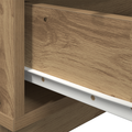 vidaXL Bedside Cabinet with LED Lights Artisan Oak 100x36x49 cm