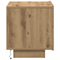 vidaXL Bedside Cabinet with LED Lights Artisan Oak 100x36x49 cm