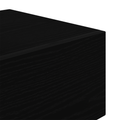 vidaXL Bedside Cabinet with LED Lights Black Oak 100x36x49 cm