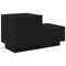 vidaXL Bedside Cabinet with LED Lights Black Oak 100x36x49 cm