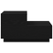 vidaXL Bedside Cabinet with LED Lights Black Oak 100x36x49 cm