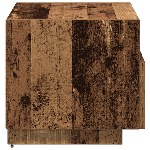 vidaXL Bedside Cabinets with LED Lights 2 pcs Old Wood 40x39x37 cm