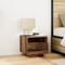 vidaXL Bedside Cabinets with LED Lights 2 pcs Old Wood 40x39x37 cm