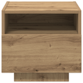 vidaXL Bedside Cabinets with LED Lights 2 pcs Artisan Oak 40x39x37 cm