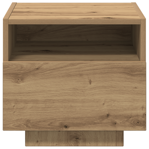 vidaXL Bedside Cabinets with LED Lights 2 pcs Artisan Oak 40x39x37 cm