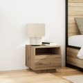 vidaXL Bedside Cabinets with LED Lights 2 pcs Artisan Oak 40x39x37 cm