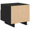 vidaXL Bedside Cabinets with LED Lights 2 pcs Black Oak 40x39x37 cm