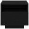 vidaXL Bedside Cabinets with LED Lights 2 pcs Black Oak 40x39x37 cm