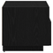 vidaXL Bedside Cabinets with LED Lights 2 pcs Black Oak 40x39x37 cm