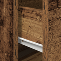 vidaXL Bedside Cabinet with LED Wall-Mounted Old Wood 50x39x41 cm