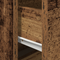 vidaXL Bedside Cabinet with LED Wall-Mounted Old Wood 50x39x41 cm