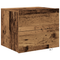 vidaXL Bedside Cabinets with LED Lights 2 pcs Wall-Mounted Old Wood