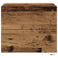 vidaXL Bedside Cabinets with LED Lights 2 pcs Wall-Mounted Old Wood