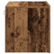 vidaXL Bedside Cabinets with LED Lights 2 pcs Wall-Mounted Old Wood