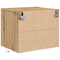 vidaXL Bedside Cabinet with LED Wall-Mounted Artisan Oak 50x39x41 cm