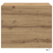 vidaXL Bedside Cabinet with LED Wall-Mounted Artisan Oak 50x39x41 cm