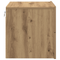 vidaXL Bedside Cabinet with LED Wall-Mounted Artisan Oak 50x39x41 cm
