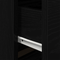 vidaXL Bedside Cabinet with LED Wall-Mounted Black Oak 50x39x41 cm