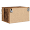 vidaXL Bedside Cabinet with LED Wall-Mounted Old Wood 50x36x30 cm