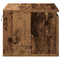 vidaXL Bedside Cabinets with LED Lights 2 pcs Wall-Mounted Old Wood