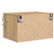 vidaXL Bedside Cabinet with LED Wall-Mounted Artisan Oak 50x36x30 cm