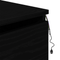 vidaXL Bedside Cabinet with LED Wall-Mounted Black Oak 50x36x30 cm