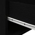 vidaXL Bedside Cabinets with LED Lights 2 pcs Wall-Mounted Black Oak
