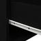 vidaXL Bedside Cabinets with LED Lights 2 pcs Wall-Mounted Black Oak