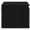 vidaXL Bedside Cabinets with LED Lights 2 pcs Wall-Mounted Black Oak