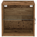 vidaXL Floating Shelf Old Wood 40x28,5x40 cm Engineered Wood