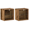 vidaXL Floating Shelf 2 pcs Old Wood 40x28,5x40 cm Engineered Wood