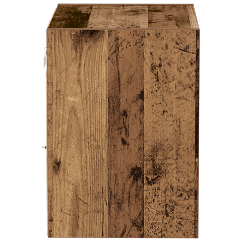 vidaXL Floating Shelf 2 pcs Old Wood 40x28,5x40 cm Engineered Wood