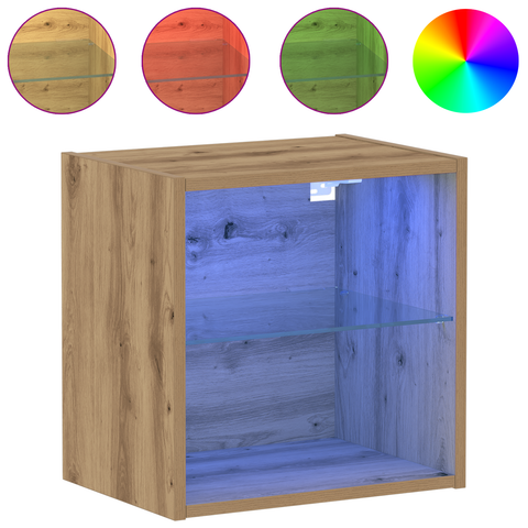 vidaXL Floating Shelf Artisan Oak 40x28,5x40 cm Engineered Wood