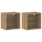 vidaXL Floating Shelf 2 pcs Artisan Oak 40x28.5x40 cm Engineered Wood