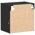 vidaXL Floating Shelf Black Oak 40x28,5x40 cm Engineered Wood