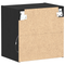 vidaXL Floating Shelf Black Oak 40x28,5x40 cm Engineered Wood
